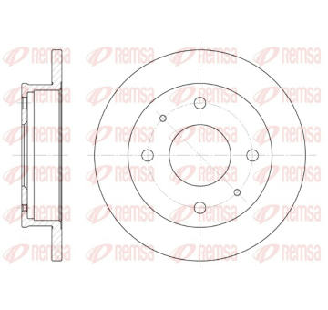 Brzdový kotouč REMSA 6568.00