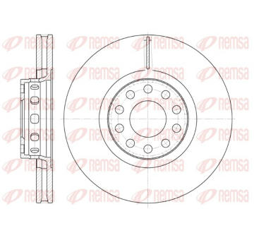 Brzdový kotouč REMSA 6592.10