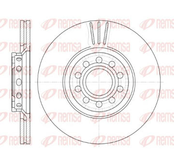 Brzdový kotouč REMSA 6596.10