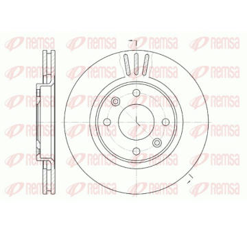 Brzdový kotouč REMSA 6603.10