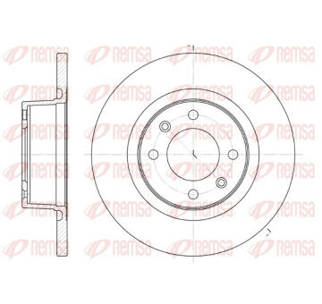 Brzdový kotouč REMSA 6605.00