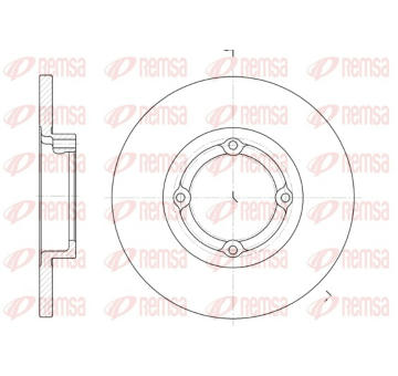 Brzdový kotouč REMSA 6606.00