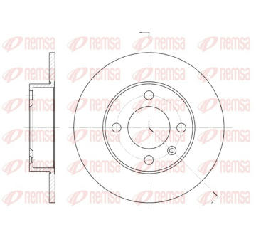 Brzdový kotouč REMSA 6616.00