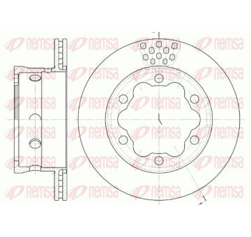 Brzdový kotouč REMSA 6623.10