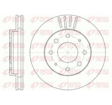 Brzdový kotouč REMSA 6625.10