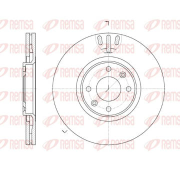 Brzdový kotouč REMSA 6657.10