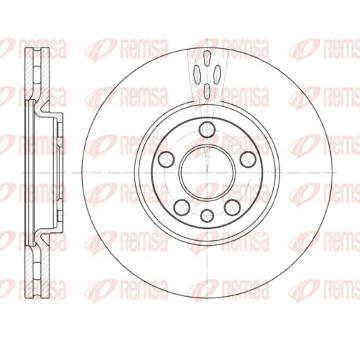 Brzdový kotouč REMSA 6658.10