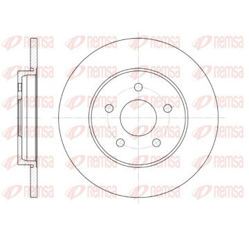 Brzdový kotouč REMSA 6661.00