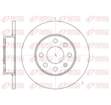 Brzdový kotouč REMSA 6664.00