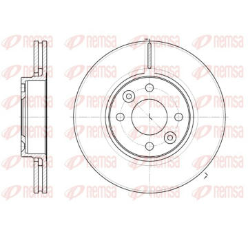 Brzdový kotouč REMSA 6683.10