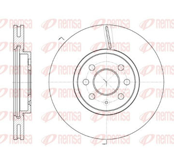 Brzdový kotouč REMSA 6685.10