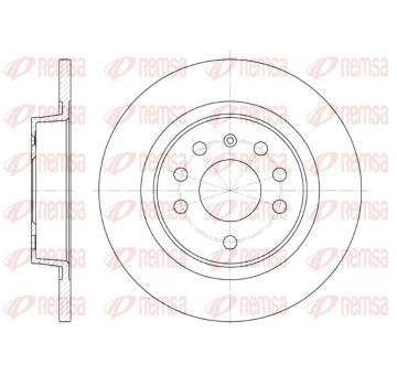 Brzdový kotouč REMSA 6688.00
