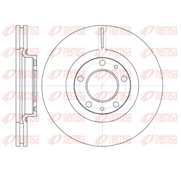 Brzdový kotouč REMSA 6693.10