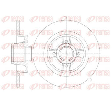 Brzdový kotouč REMSA 6698.00