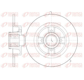 Brzdový kotouč REMSA 6698.20