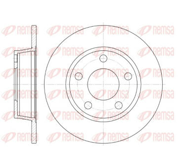 Brzdový kotouč REMSA 6723.00