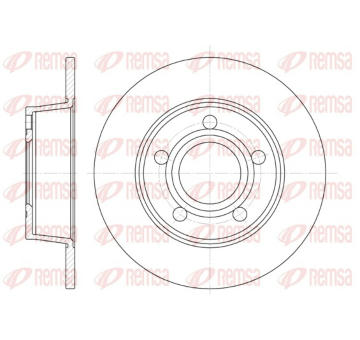 Brzdový kotouč REMSA 6724.00