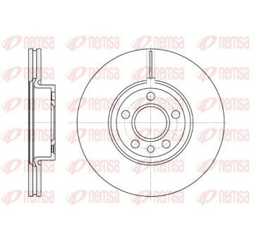 Brzdový kotouč REMSA 6728.10