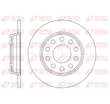 Brzdový kotouč REMSA 6731.00