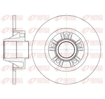 Brzdový kotouč REMSA 6733.00