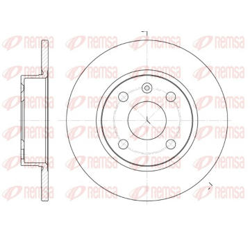 Brzdový kotouč REMSA 6738.00