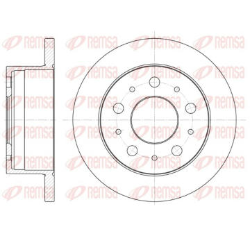 Brzdový kotouč REMSA 6741.00