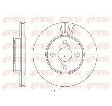 Brzdový kotouč REMSA 6742.10
