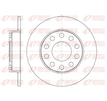 Brzdový kotouč REMSA 6753.00