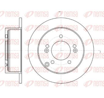 Brzdový kotouč REMSA 6766.00
