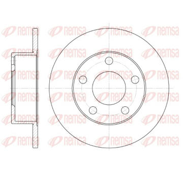 Brzdový kotouč REMSA 6803.00