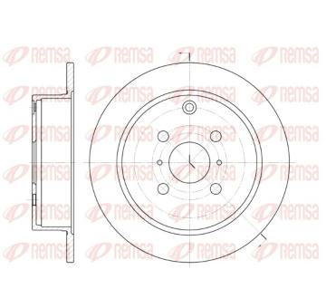 Brzdový kotouč REMSA 6805.00