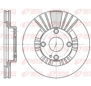 Brzdový kotouč REMSA 6812.10