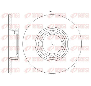 Brzdový kotouč REMSA 6832.00