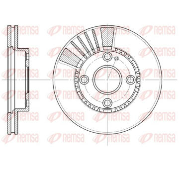 Brzdový kotouč REMSA 6834.10