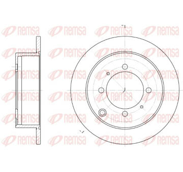Brzdový kotouč REMSA 6838.00