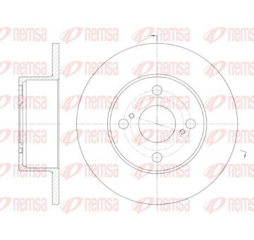 Brzdový kotouč REMSA 6871.00