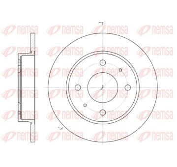 Brzdový kotouč REMSA 6879.00