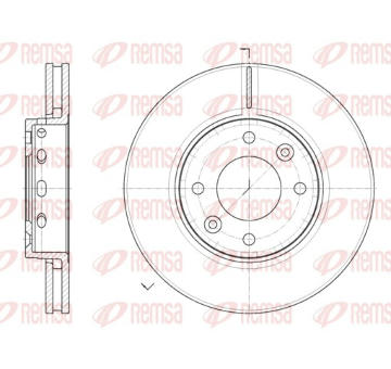 Brzdový kotouč REMSA 6891.10