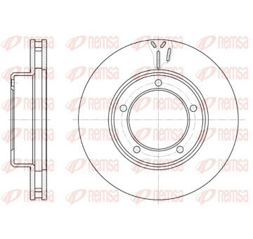 Brzdový kotouč REMSA 6945.10
