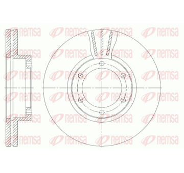 Brzdový kotouč REMSA 6951.10
