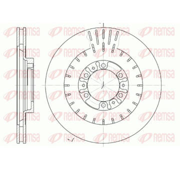 Brzdový kotouč REMSA 6953.10