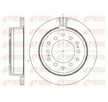 Brzdový kotouč REMSA 6956.10