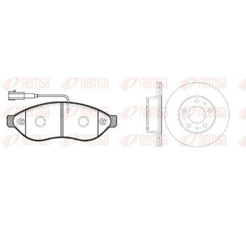 Souprava brzd, koutocova brzda REMSA 81237.01