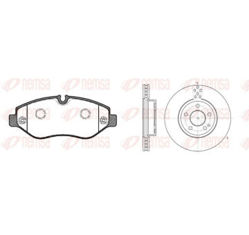 Souprava brzd, koutocova brzda REMSA 81245.01