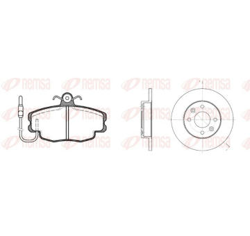 Souprava brzd, kotoučová brzda REMSA 8141.00