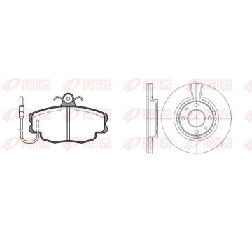 Souprava brzd, kotoučová brzda REMSA 8141.02