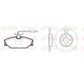 Souprava brzd, kotoučová brzda REMSA 8208.01