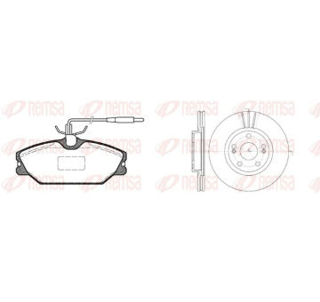 Souprava brzd, kotoučová brzda REMSA 8208.05