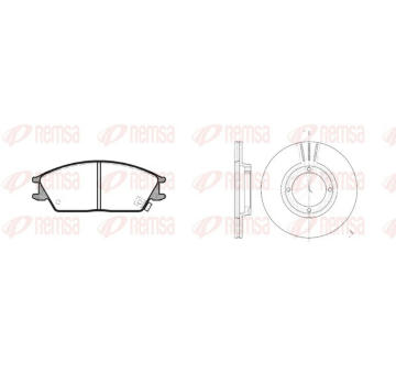 Souprava brzd, kotoučová brzda REMSA 8224.00