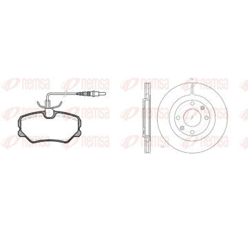 Souprava brzd, koutocova brzda REMSA 8262.00